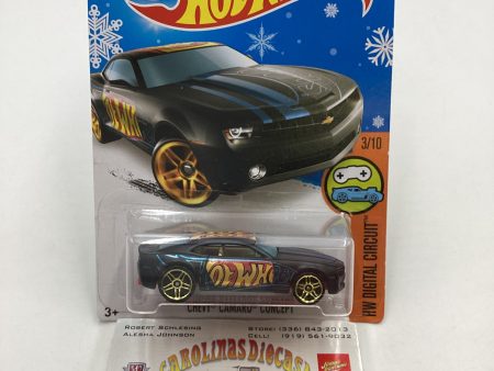 2016 Hot wheels Target Exclusive #23 Chevy Camaro Concept Black Snowflake Card 234A Online Hot Sale