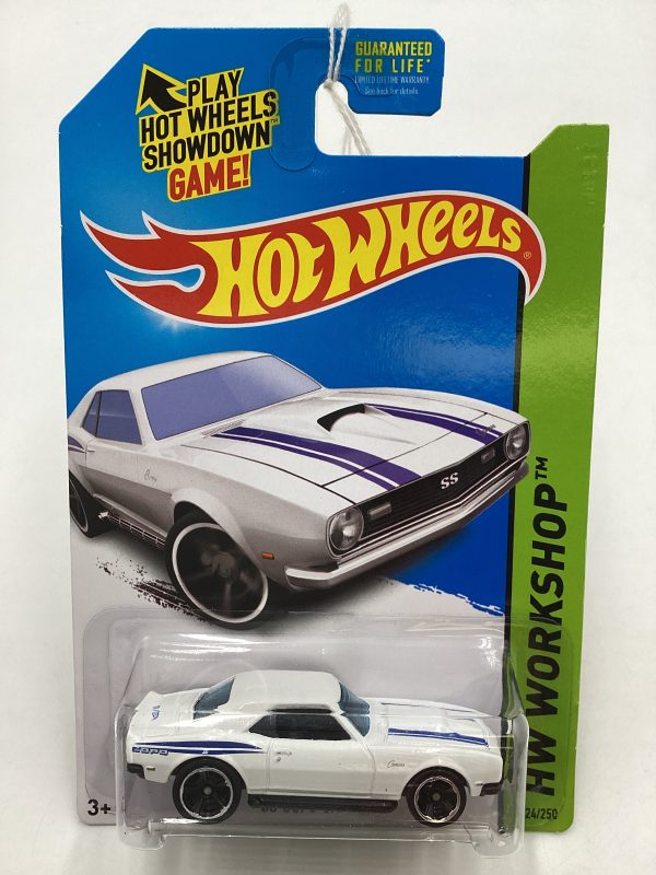 2014 Hot Wheels #224 68 Copo Camaro White 14B on Sale