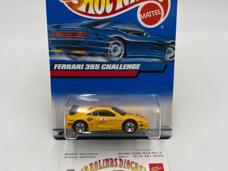 2000 Hot Wheels Model Series #162 Ferrari 355 Yellow Racing Decals 5SP Wheels Fashion