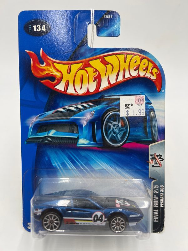 2004 Hot Wheels Final Run #134 Ferrari 308 Blue on Sale