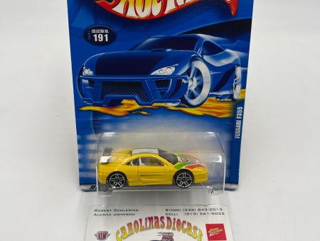 2001 Hot Wheels #191 Ferrari F355 Yellow PR5 Wheels Online