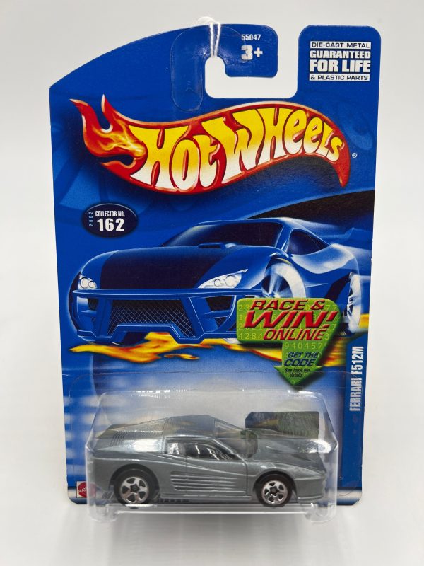 2002 Hot Wheels #162 Ferrari F512M Gray Online Hot Sale