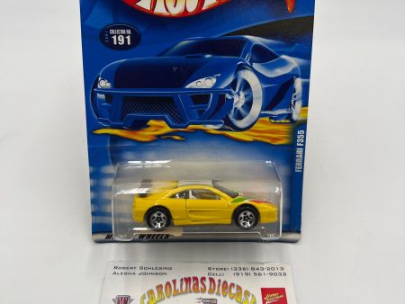 2001 Hot Wheels #191 Ferrari F355 Yellow 5SP Wheels Cheap