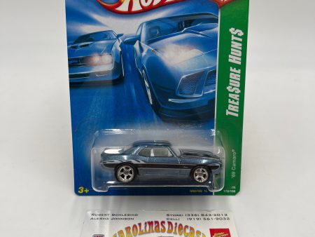 2008 Hot Wheels Super Treasure Hunt #172 69 Camaro Blue W  Protector Discount