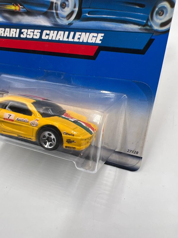 2000 Hot Wheels Model Series #162 Ferrari 355 Yellow Racing Decals 5SP Wheels Fashion