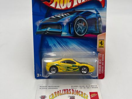 2004 Hot Wheels Ferrari Heat #128 Ferrari 360 Modena Yellow For Sale