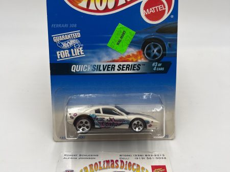 1997 Hot Wheels Quicksilver Series #547 Ferrari 308 White 5 Dot Wheels on Sale