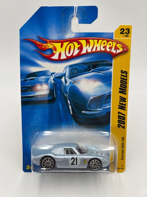 2007 Hot Wheels New Models #023 Ferrari 250 LM Blue Silver For Sale