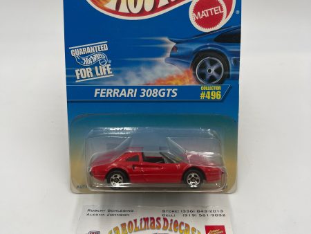 1996 Hot Wheels #496 Ferrari 308GTS Red *Yellowed Blister* Supply