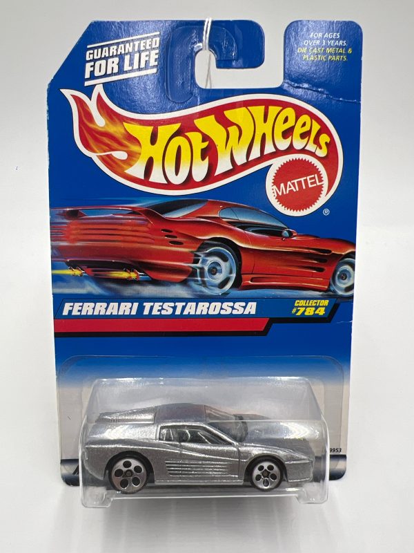 1998 Hot Wheels #784 Ferrari Testarossa Silver 5 Dot Wheels Online Hot Sale