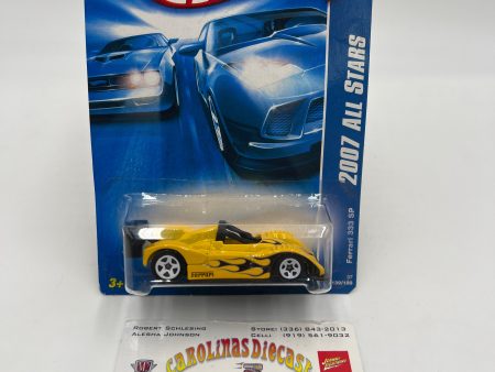 2007 Hot Wheels All Stars #139 Ferrari 333 SP Yellow For Discount