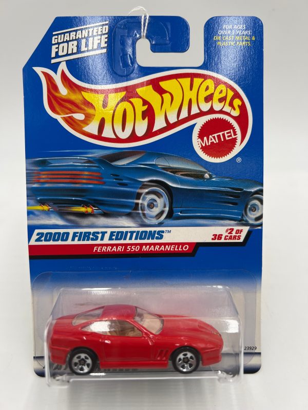 2000 Hot Wheels First Editions #062 Ferrari 550 Marlanello Red Online Sale