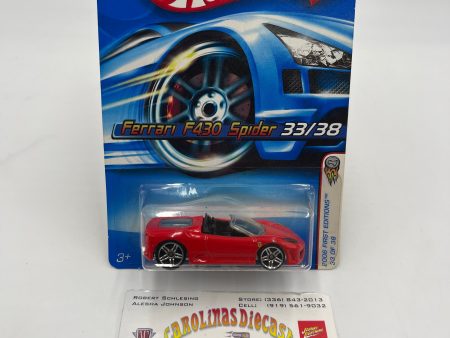 2006 Hot Wheels First Editions #033 Ferrari F430 Spider Red Discount