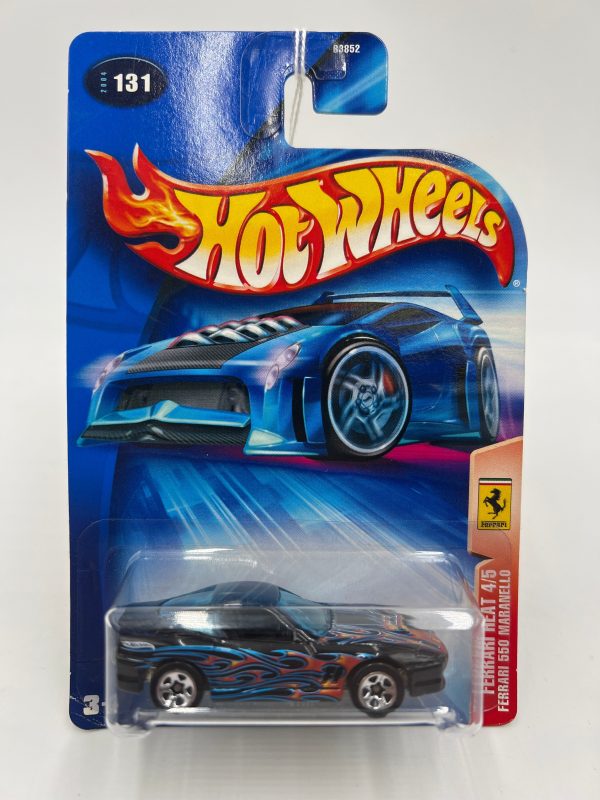 2004 Hot Wheels Ferrari Heat #131 Ferrari 550 Maranello Black Supply