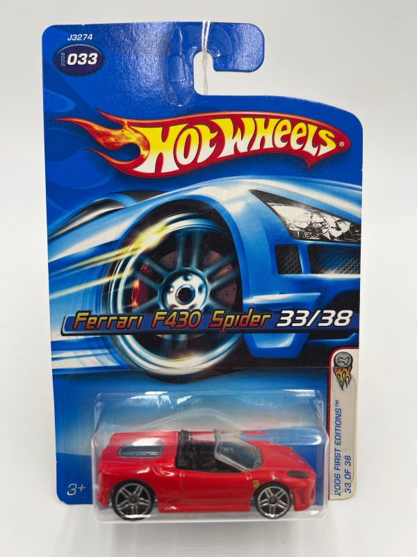 2006 Hot Wheels First Editions #033 Ferrari F430 Spider Red Discount