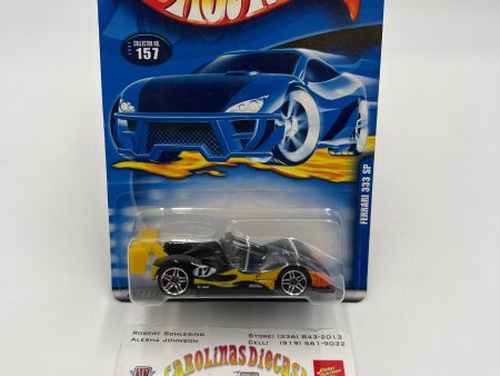 2001 Hot Wheels #157 Ferrari 333 SP Black Online Sale