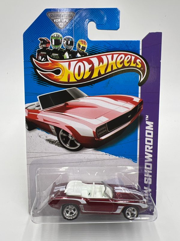 2013 Hot Wheels Super Treasure Hunt #197 69 Camaro Red W  Protector Supply