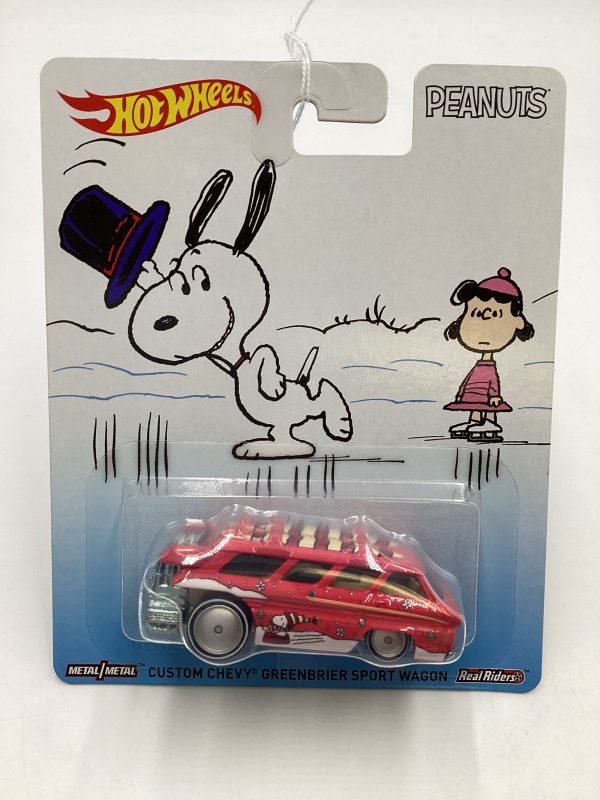 Hot Wheels Pop Culture Peanuts Custom Chevy Greenbrier Sport Wagon For Sale