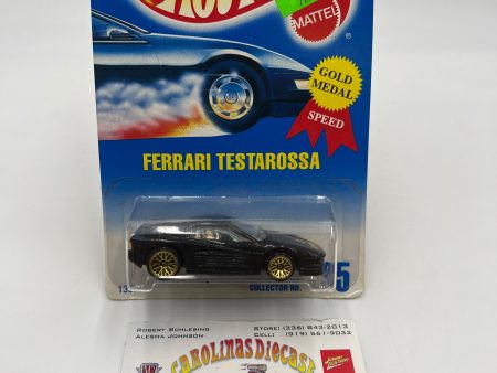 Hot Wheels 1992 Gold Metal Speed #35 Ferrari Testarossa Mesh Wheels Discount