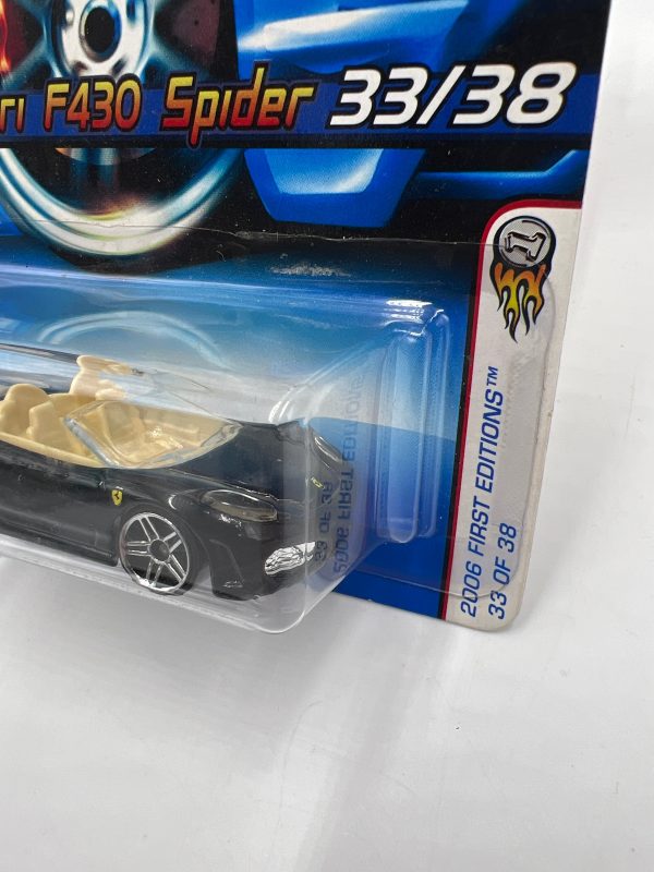 2006 Hot Wheels First Editions #033 Ferrari F430 Spider Black Sale