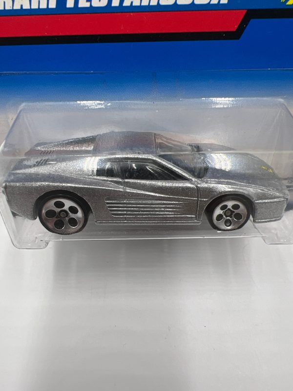 1998 Hot Wheels #784 Ferrari Testarossa Silver 5 Dot Wheels Online Hot Sale