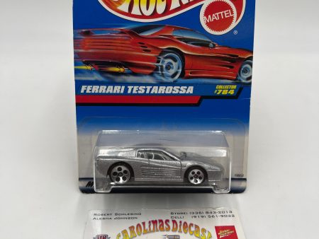 1998 Hot Wheels #784 Ferrari Testarossa Silver 5 Dot Wheels Online Hot Sale