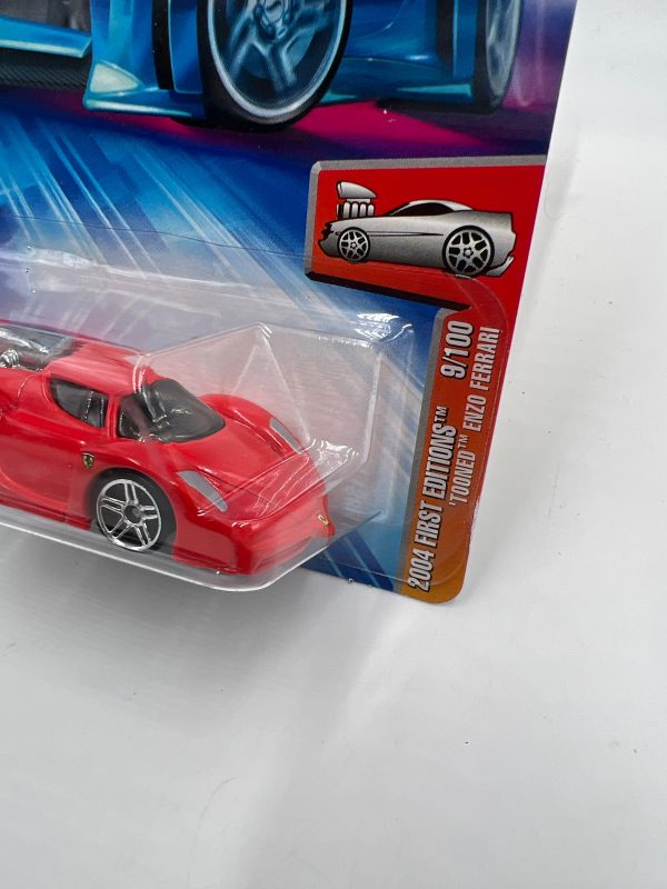 2004 Hot Wheels First Editions #009 Tooned Enzo Ferrari Red For Discount