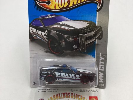 2013 Hot Wheels #17 Treasure Hunt 10 Camaro SS Police Black 275H Sale