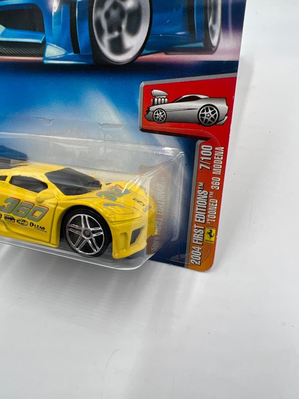 2004 Hot Wheels First Editions #007 Tooned Ferrari 360 Modena Yellow Online now