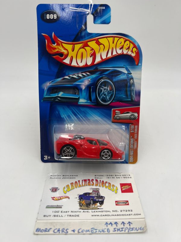 2004 Hot Wheels First Editions #009 Tooned Enzo Ferrari Red For Discount