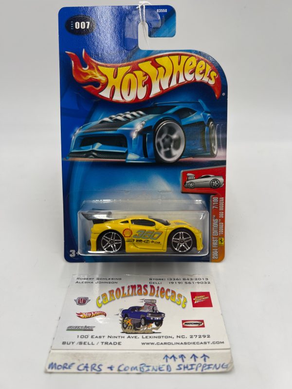 2004 Hot Wheels First Editions #007 Tooned Ferrari 360 Modena Yellow Online now