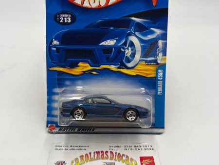 2002 Hot Wheels #213 Ferrari 456M Blue 5SP Wheels Supply