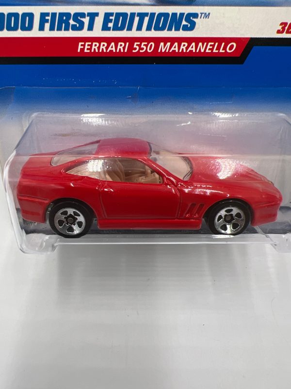 2000 Hot Wheels First Editions #062 Ferrari 550 Marlanello Red Online Sale