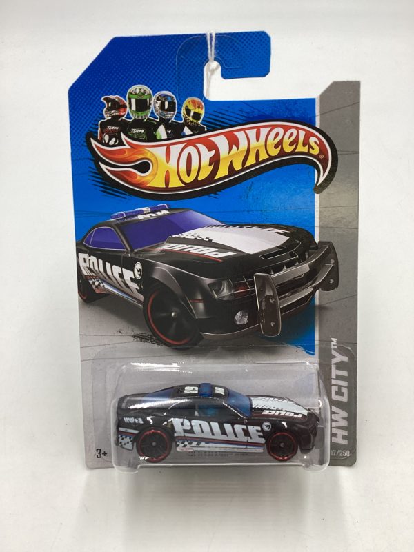 2013 Hot Wheels #17 Treasure Hunt 10 Camaro SS Police Black 275H Sale