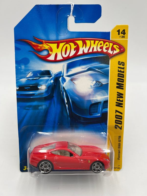 2007 Hot Wheels New Models #014 Ferrari 599 GTB Red Online now