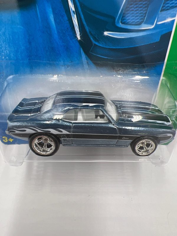 2008 Hot Wheels Super Treasure Hunt #172 69 Camaro Blue W  Protector Discount