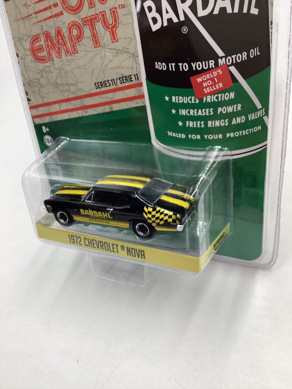 Greenlight Running on Empty Bardahl 1972 Chevrolet Nova Hot on Sale