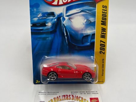 2007 Hot Wheels New Models #014 Ferrari 599 GTB Red Online now