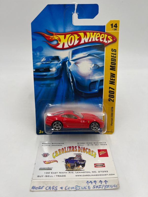 2007 Hot Wheels New Models #014 Ferrari 599 GTB Red Online now