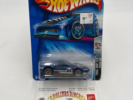 2004 Hot Wheels Final Run #134 Ferrari 308 Blue on Sale