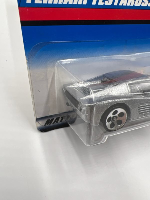 1998 Hot Wheels #784 Ferrari Testarossa Silver 5 Dot Wheels Online Hot Sale