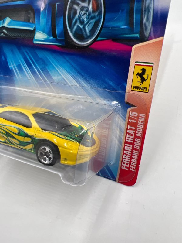 2004 Hot Wheels Ferrari Heat #128 Ferrari 360 Modena Yellow For Sale