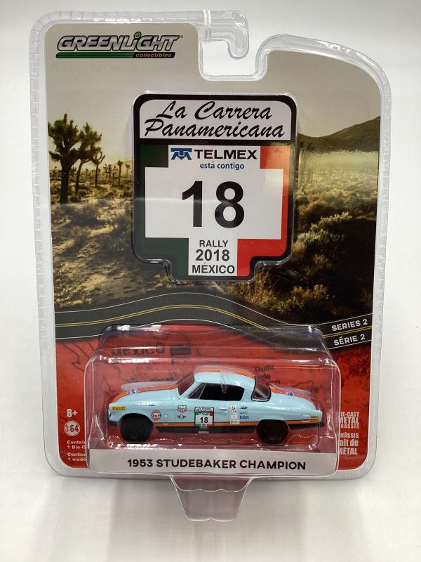 Greenlight La Carrera Panamericana #18 Gulf Studebaker Champion Fashion