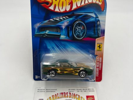 2004 Hot Wheels Ferrari Heat #130 Ferrari 456M Green For Sale