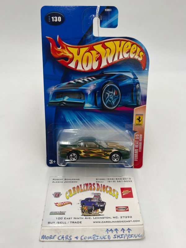 2004 Hot Wheels Ferrari Heat #130 Ferrari 456M Green For Sale