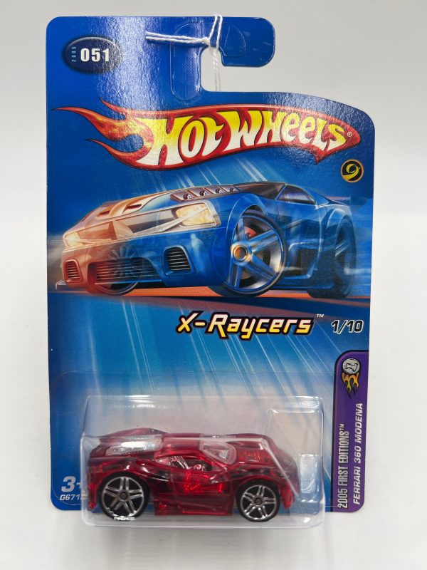 2005 Hot Wheels First Editions X-Raycers #051 Ferrari 360 Modena Red Discount