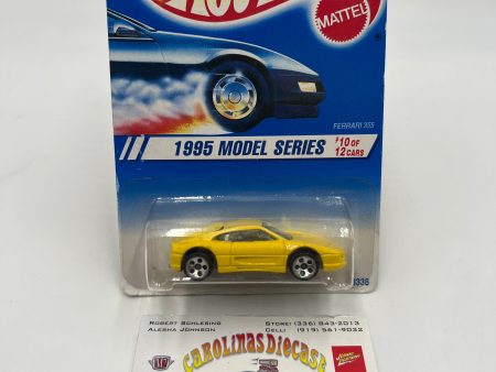 1995 Hot Wheels Model Series #350 Ferrari 355 Yellow 5 Dot Wheels *Bad Card* Online Sale