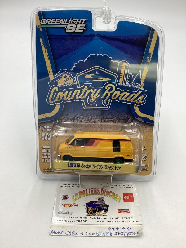 Greenlight SE Country Roads 1976 Dodge B-100 Street Van CHASE Online