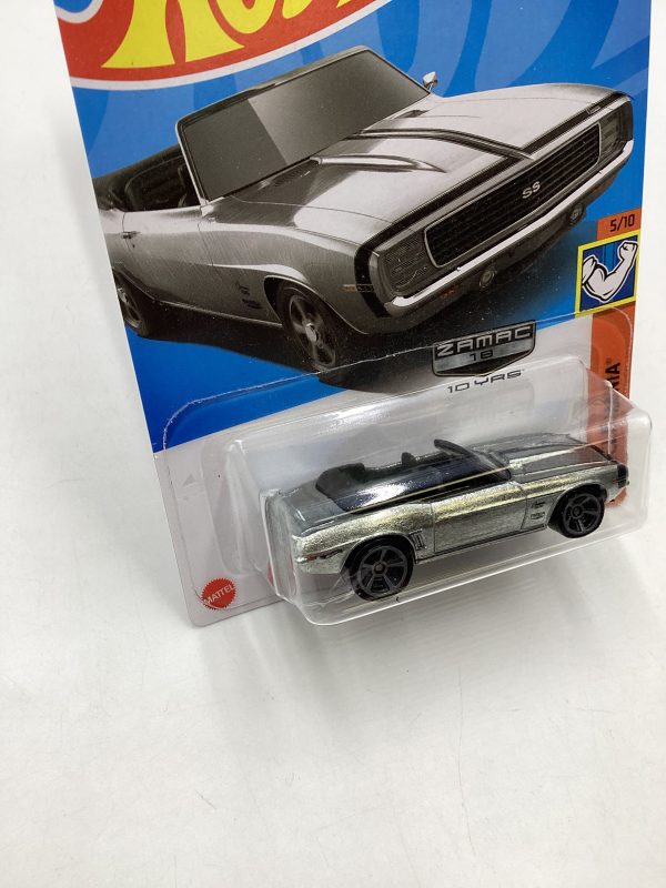 2022 Hot Wheels Zamac #222 69 Camaro Convertible  147C Hot on Sale