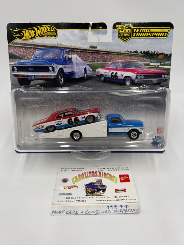 2024 Hot Wheels Team transport #64 66 Chevelle   72 Chevy Ramp Truck 281G Hot on Sale